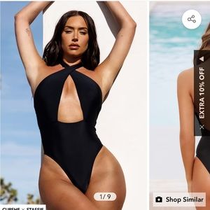 Cupshe x Stassie Black Swimsuit Size: Medium - New